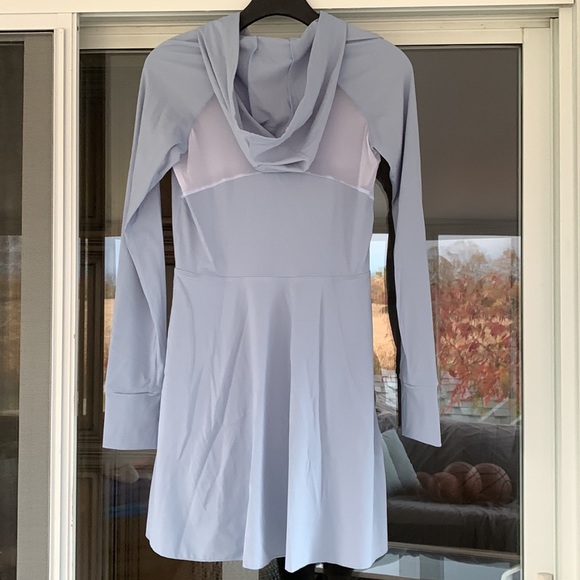 Halara hooded sports dress. Size M. Light Blue. - Picture 2 of 5